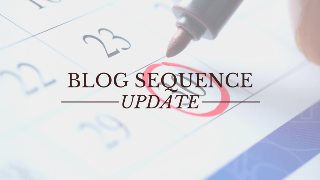 Blog Update: Sequencing