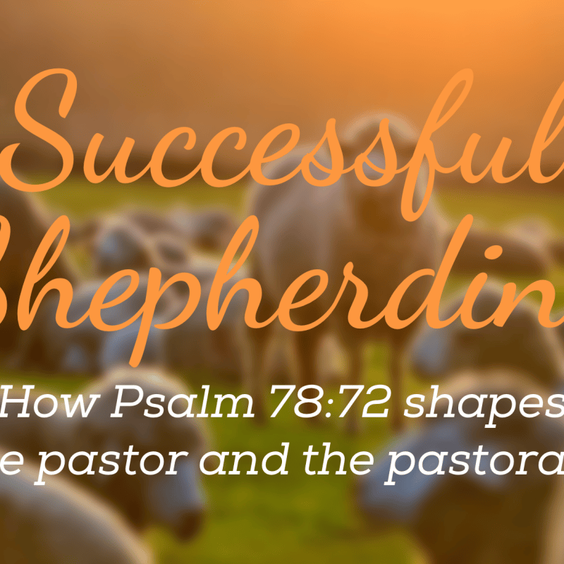 Successful Shepherding: How Psalm 78:72 Shapes the Pastor and the&nbsp;Pastorate